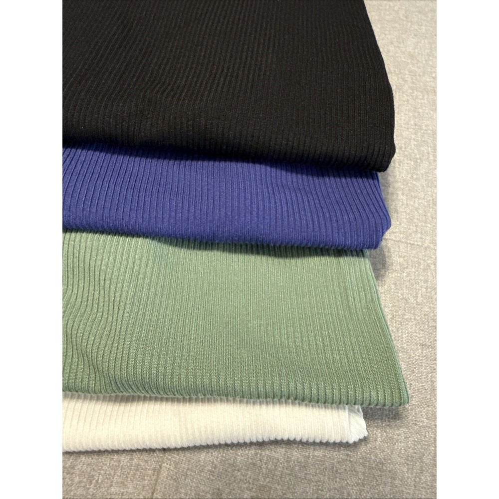 Real Essentials‎ 4Pack Women Cotton Ribbed Short Sleeve Crop Fashion Sexy Top S